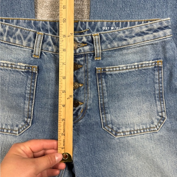 Saint Laurent YSL Y2K Exposed Button Fly Bootcut D27 Jean Sz 28 - Picture 7 of 10